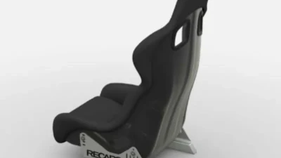 Recaro Velour Black GFRP ProFI XL Racing Seat                                     - 071.96.UU11-01 - Image 2