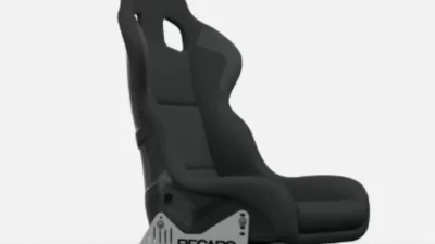 Recaro Velour Black GFRP ProFI XL Racing Seat                                     - 071.96.UU11-01 - Image 4