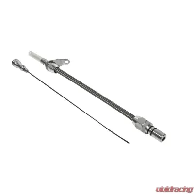 B&M Aluminum Braided Dipstick, Fits TH-350 Transmission - 22165