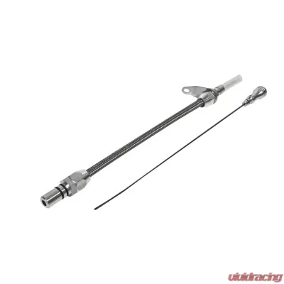 B&M Aluminum Braided Dipstick, Fits TH-350 Transmission - 22165