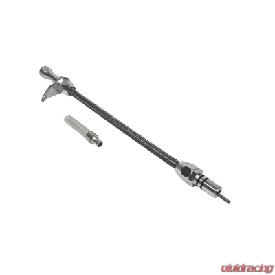 B&M Aluminum Braided Dipstick, Fits TH-350 Transmission - 22165
