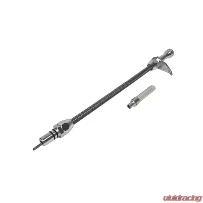 B&M Aluminum Braided Dipstick, Fits TH-350 Transmission - 22165