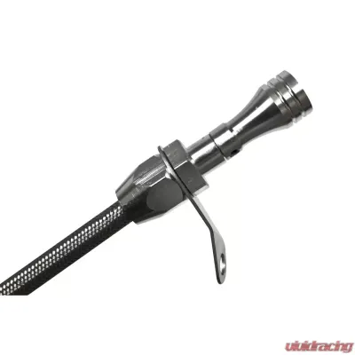 B&M Aluminum Braided Dipstick, Fits TH-350 Transmission - 22165