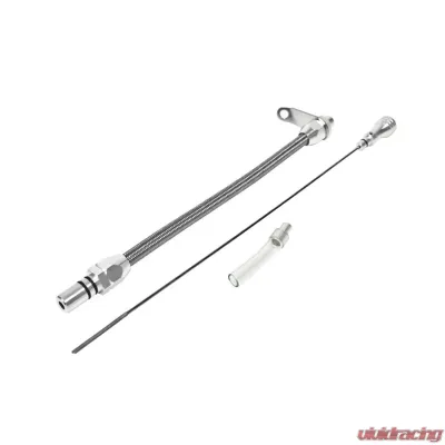 B&M Aluminum Braided Dipstick, Fits TH-400 Transmission - 22166