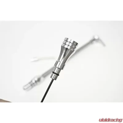 B&M Aluminum Braided Dipstick, Fits TH-400 Transmission - 22166