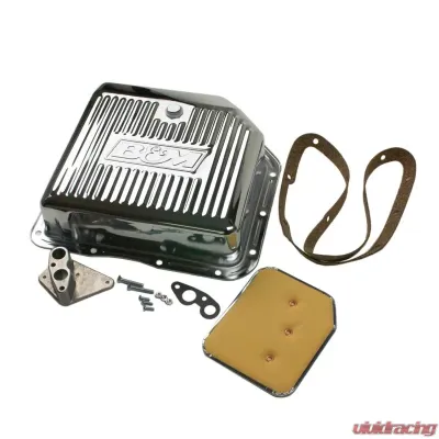 B&M Chrome Deep Transmission Pan For TH 350 Transmission - 30289