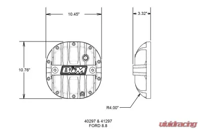 B&M Cast Aluminum Differential Cover for Ford 8.8" Ford - 40297