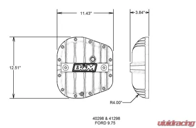 B&M Cast Aluminum Differential Cover for Ford 9.75 - 40298