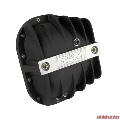 B&M Cast Aluminum Differential Cover for Ford 9.75" - Black Rear - 41298