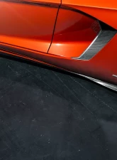 Vorsteiner V Aero Side Blades Carbon Fiber PP 2x2 Glossy Lamborghini Aventador 2012-2014                                     - 0703LOV - Image 3