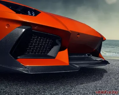 Vorsteiner Zaragoza Edizione Glossy Carbon Fiber PP 2x2 Aero Front Spoiler Lamborghini Aventador 2011-2017 - 0716LOV