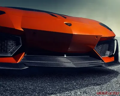 Vorsteiner Zaragoza Edizione Glossy Carbon Fiber PP 2x2 Aero Front Spoiler Lamborghini Aventador 2011-2017 - 0716LOV
