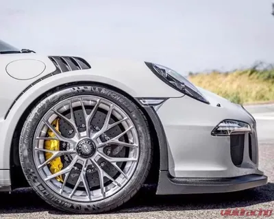 Vorsteiner V-RS Aero Front Lip Spoiler Carbon Fiber 1x1 Glossy Porsche GT3RS 14-16 - POV1120