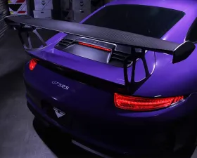 Vorsteiner V-RS Aero Wing Blade w/End Caps Carbon Fiber 2x2 Satin Porsche GT3RS 14-16