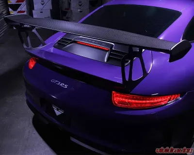 Vorsteiner V-RS Aero Wing Blade w/End Caps Carbon Fiber 2x2 Satin Porsche GT3RS 14-16 - POV1170