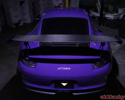 Vorsteiner V-RS Aero Wing Blade w/End Caps Carbon Fiber 2x2 Satin Porsche GT3RS 14-16 - POV1170