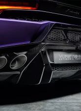 Vorsteiner Novara Edizione Aero Rear Bumper w/ Rear Diffuser Carbon Fiber PP 2x2 Glossy Lamborghini Huracan 2015-2019 CLEARANCE                                     - 0920LOV - Image 2