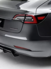 Vorsteiner Volta Aero 2x2 Glossy PP Carbon Fiber Rear Diffuser Tesla Model 3 2017+ CLEARANCE                                     - TEV1055 - Image 6