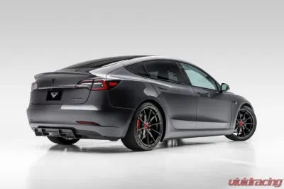 Vorsteiner Volta Aero 2x2 Glossy PP Carbon Fiber Rear Diffuser Tesla Model 3 2017+ CLEARANCE - TEV1055