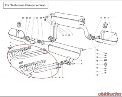 Kreissieg 4x70mm Valvetronic Catback Exhaust Ferrari 512 TR/M 84-96 - FR-055