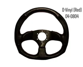 DragonFire D Shaped UTV Steering Wheel Vinyl Black