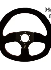 DragonFire D Shaped UTV Steering Wheel Vinyl Black                                     - 04-0004 - Image 2