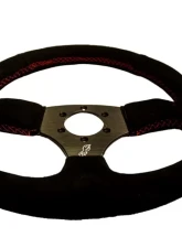 DragonFire D Shaped UTV Steering Wheel Vinyl Black                                     - 04-0004 - Image 3