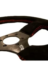 DragonFire D Shaped UTV Steering Wheel Vinyl Black                                     - 04-0004 - Image 4