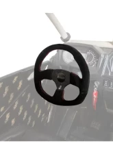 DragonFire D Shaped UTV Steering Wheel Vinyl Black                                     - 04-0004 - Image 5