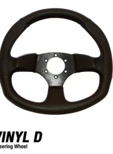 DragonFire D Shaped UTV Steering Wheel Vinyl Black                                     - 04-0004 - Image 7