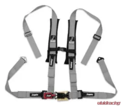 DragonFire H-Style 4-Point 2 Inch Harness (Sewn In) Grey - 14-0028