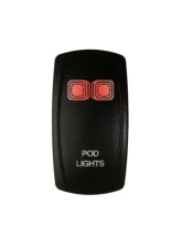DragonFire Laser Etched Switch Pod Lights Red                                     - 04-0090 - Image 2