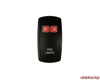 DragonFire Laser Etched Switch Pod Lights Red - 04-0090