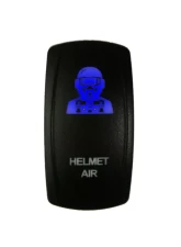 DragonFire Laser Etched Switch Helmet Air Blue                                     - 04-0091 - Image 2