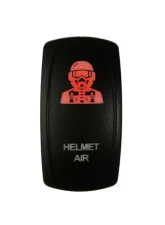 DragonFire Laser Etched Switch Helmet Air Red                                     - 04-0092 - Image 2