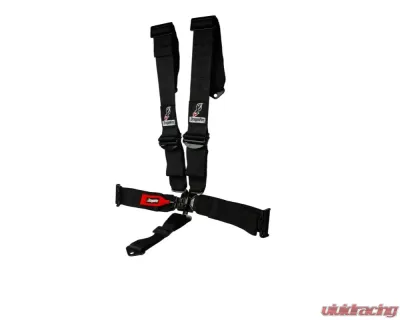 DragonFire 3" Black Race Approved 5-Point Harness - No Pads - 14-0804