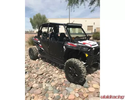 DragonFire RacePace Nerf Bars Black Polaris RZR XP 4 1000 | RZR 4 900 - 01-1132