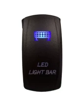 DragonFire Laser Etched Switch Light Bar Blue                                     - 04-0062 - Image 2
