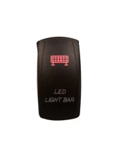 DragonFire Laser Etched Switch Light Bar Red                                     - 04-0063 - Image 2