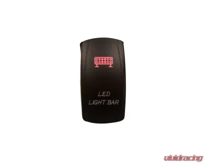 DragonFire Laser Etched Switch Light Bar Red - 04-0063