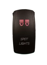 DragonFire Laser Etched Switch Spot Lights Red                                     - 04-0065 - Image 2