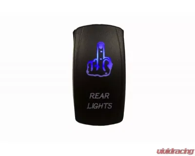 DragonFire Laser Etched Switch Rear Finger Blue - 04-0066