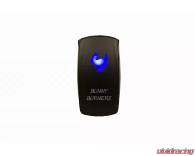DragonFire Laser Etched Switch Bunny Burners Blue - 04-0068