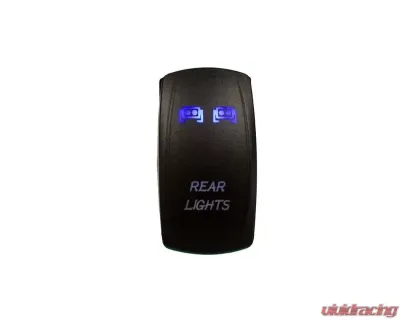 DragonFire Laser Etched Switch Rear Lights Blue - 04-0070