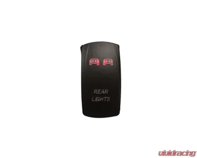 DragonFire Laser Etched Switch Rear Lights Red - 04-0071