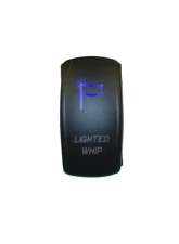 DragonFire Laser Etched Switch Lighted Whip Blue                                     - 04-0072 - Image 2