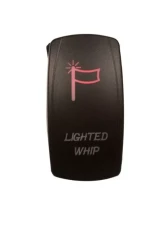 DragonFire Laser Etched Switch Lighted Whip Red                                     - 04-0073 - Image 2
