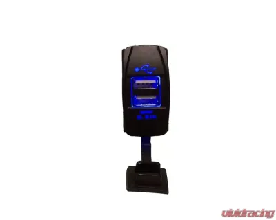 DragonFire Laser Etched Switch USB Port Blue - 04-0082