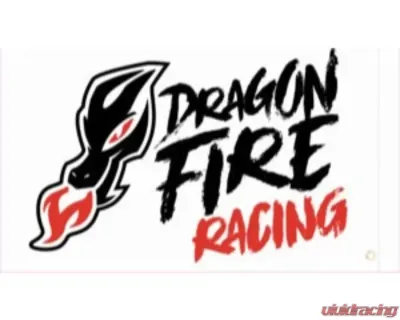 DragonFire 24x14" Double Sided Whip Flags - DFR White - 04-0118