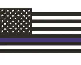 DragonFire Whip Flag American Flag-Blue Line-Law Enforcement (Double Sided) 24x14